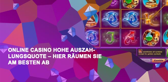 Online slots auszahlungsquote